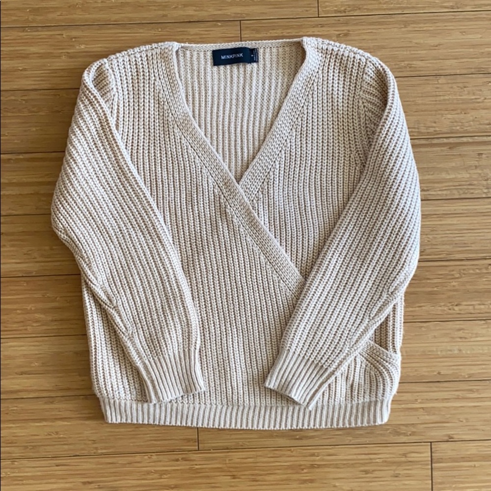 Light Pink MinkPink chunky sweater from Nordstrom